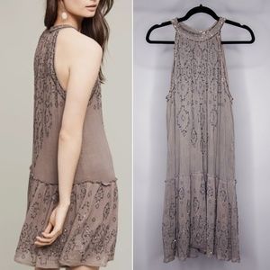 Anthropologie Love Sam Beaded Sequin Flapper Dress